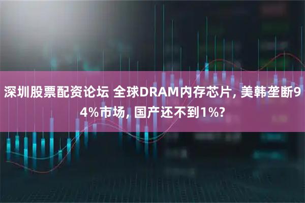 深圳股票配资论坛 全球DRAM内存芯片, 美韩垄断94%市场, 国产还不到1%?